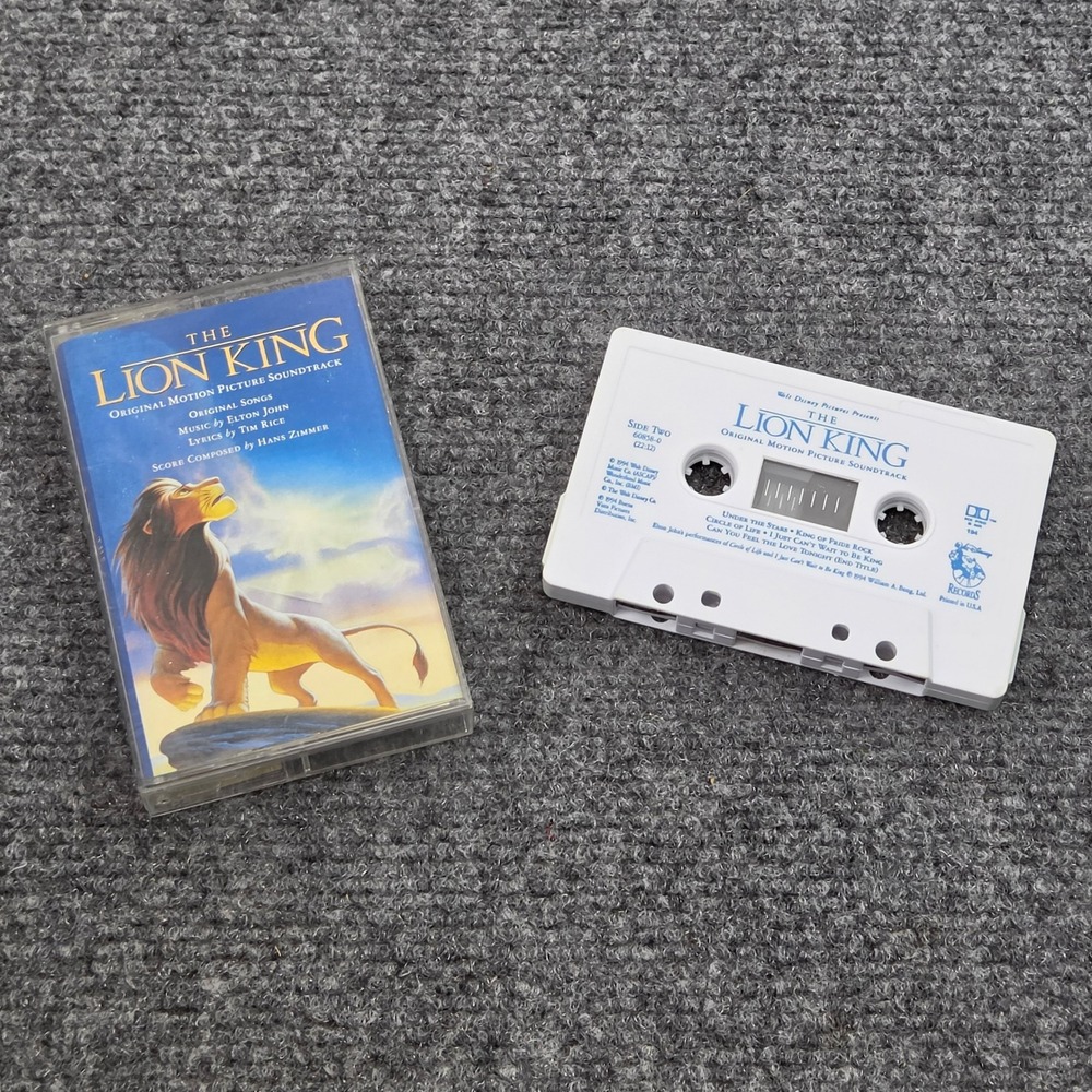 Disney The Lion King Soundtrack Cassette Tape White 1994 Elton John Hans Zimmer